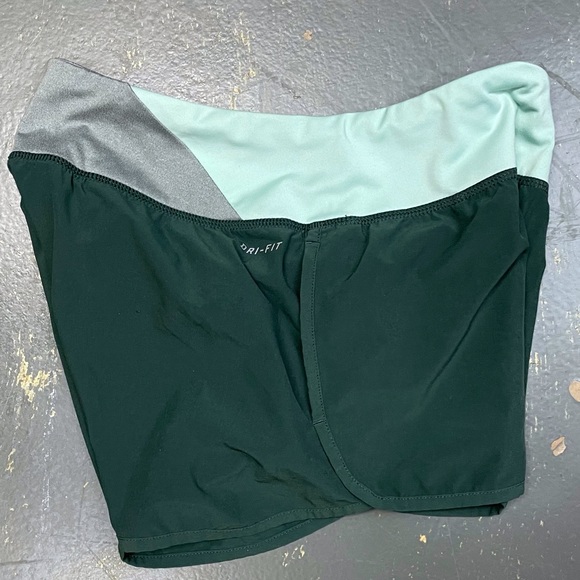 Nike Flex 4” Running Shorts 520308-332 XS Green Grey Mint Tennis Ace Court - Picture 3 of 13